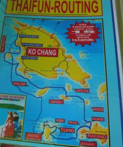 Карта островов вблизи Ко Чанга