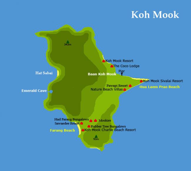 Карта Ко Мук