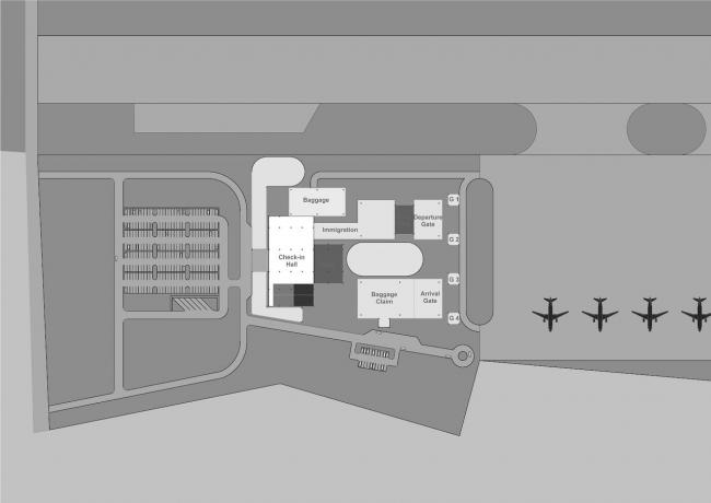 План-схема аэропорта Трат